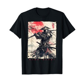 Japan Samurai Warrior Fighter Ukiyo Ink Artwork Samurai T-Shirt