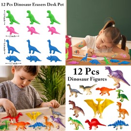 Leesgel Dinosaur Party Decorations, 170 Dinosaur Toys for Kids Party Bag Fillers - Keychains Slap Bracelets Stamps Bags Puzzles Games Tattoos Stickers for Dinosaur Party Supplies Ideas Favours