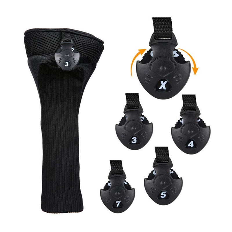 Namvo 3Pcs/Set Golf Driver Wood Head Club Covers Equipment Pole
