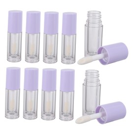MERRYHAPY 10pcs Transparent Lip Gloss Tubes with Brush Head Refillable Bottles for Lip Oil Liquid Blush Durable and Lightweight for DIY Cosmetics Easy to Carry