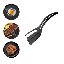 NYANO Egg Flipper Spatula: 2-in-1 Grip and Flip Design – Perfect Egg Spatula Flipper, Pancake Flipper, and Omelette Flipping Spatula, Ideal for Cooking and Baking in Any Kitchen. (Black- 1 Pack)