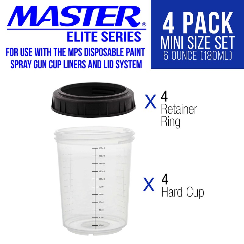 Master Paint System MPS, 4 Pack Set of Mini Size
