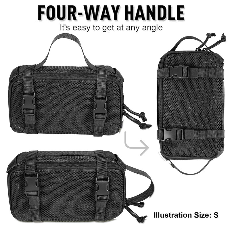 CASONMMAX 4 Set Tactical Packing Cubes ，Compressible Mesh Duffle Storage