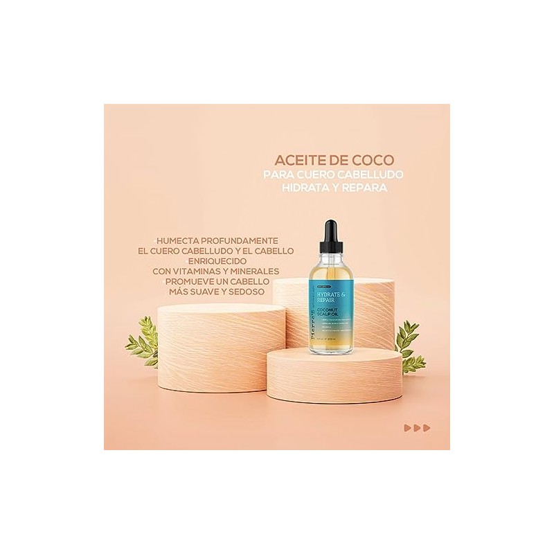 Pierre's Apothecary Aceite para el Cuero Cabelludo, Aceite de Coco,