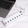 USB3.0 7 High Speed Hub USB Fast Charging Interface ABS
