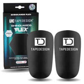 TAPEDESIGN Shin Pads - Ultralight & Flexible for Perfect Fit - Barely Noticeable & Soft - Kids & Adults - Football - Mini Shin Pads - Shin Guards - Small