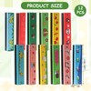 TIVUNORON Wooden Holes Harmonica Child, 12 Colour Harmonica Toy, Cartoon