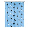 Kleine Wolke Penguin Shower Curtain 180 x 200 cm Blue