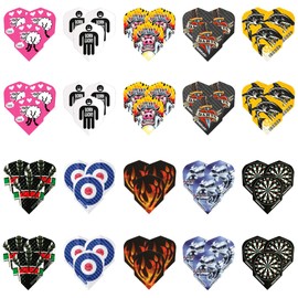 Harrows Darts Flights (15 Flights Total) I 100 Micron Dart Flights I Premium Extra Strong Made in UK I Professional (Funny Pack)