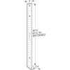 Simpson Strong-Tie MSTC48B3 MSTCB 44-7/8 in. 14-Gauge Galvanized Pre-Bent Medium