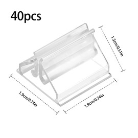 Dokpav 40 PCS Plastic Game Card Stands, Clear Game Card Stands Holders, Triangle Playing Card Holders, Small Card Clips, Display Stand, Acrylic Multifunctional Card Holder for Office School Kids Games