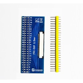 sb components FFC FPC 0.5mm Pitch to DIP 2.4mm PCB Converter Board Couple Extend Adapter Top Contact FFC/FPC Adapter Board (50 Pin)