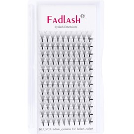Pre Made Fans Eyelash Extensions 12D Premade Volume Lash Extensions 0.07 Thikness C Durl Premade Lash Fans Pointed Base Middle Stem Eyelash Extension (12D-0.07C, 11mm)