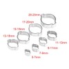 Pack of 10 Double Ear Galvanised Stainless Steel Hose Clips