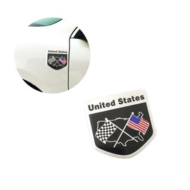 SUPVOX Metal Sticker s Automotive Stickers USA Flag Stickers American Flag Badge Car Styling Sticker American Flag United States Metal Aluminum Label