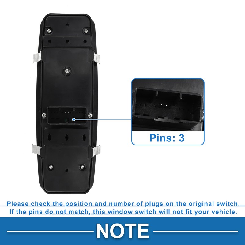A ABSOPRO Power Window Switch No.670097037 Front Left Driver Side