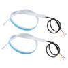 2Pcs LED Daytime Running Light Sequential Flexible Turn Signal Strip