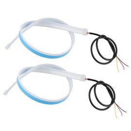 2Pcs LED Daytime Running Light Sequential Flexible Turn Signal Strip 60cm / 23.6in