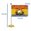 New Brunswick Desk Flag,12 inch Tall Small NB Indoor Banner,Tiny