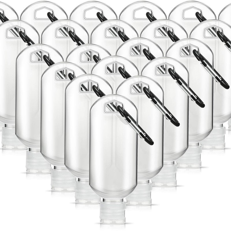 VHOPMORE 8 Pcs Travel Size Bottles with Keychain Hand Sanitizer