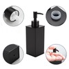 DAZI Soap Dispenser, Black, Refillable Standing Soap Dispenser, Premium Metal