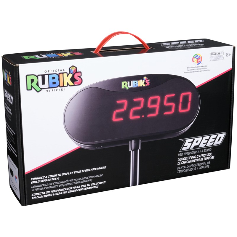 Rubik’s Cube, Timer Stand, Clear Display Device for WCA Speedcubers,