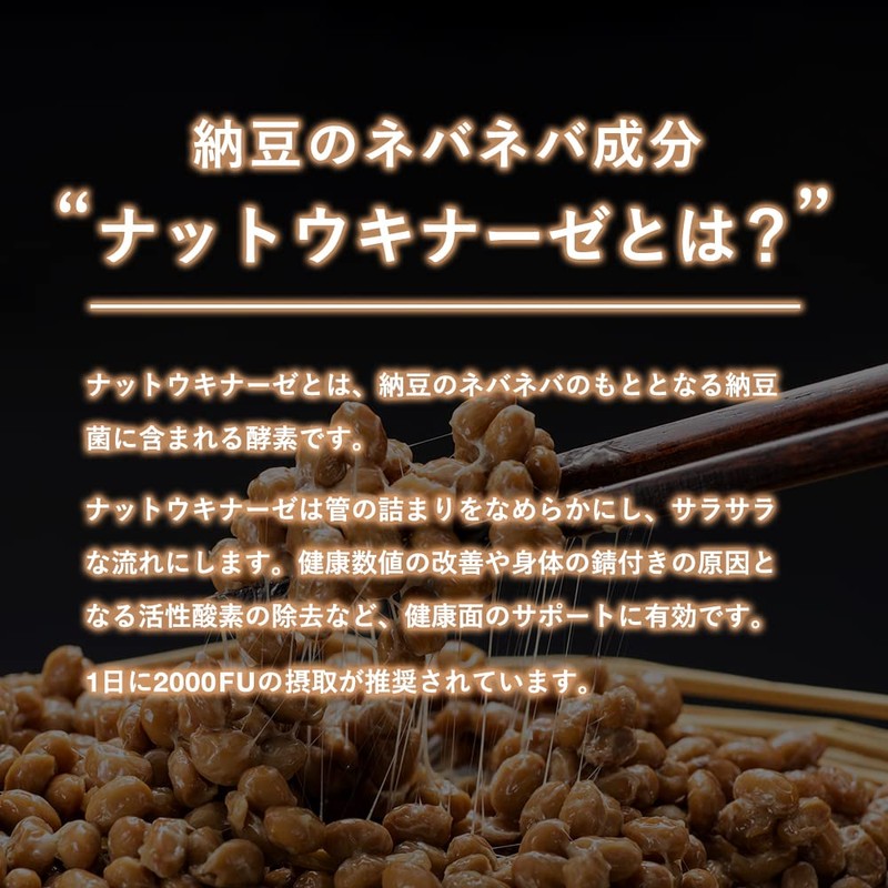 Nature In ナットウキナーゼ 2000FU 60粒入 カプセル サプリメント DHA EPA 納豆菌