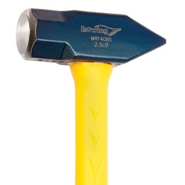 Estwing - MRF4OBS Sure Strike Blacksmith's Hammer - 40 oz Metalworking Tool with Fiberglass Handle & No-Slip Cushion Grip - MRF40BS Blue