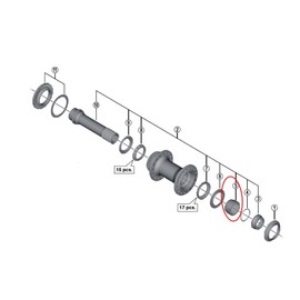 Shimano SPARE PART HBM618 RH cone