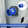 32Amp Socket, 2 Pcs 32Amp Plug Socket, 3 Pin Waterproof