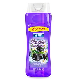 Lucky Super Soft Body Wash, Tropical Garden, 15 Ounce