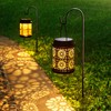 DenicMic Solar Lantern Outdoor Solar Lights Outdoor Hanging Lantern with