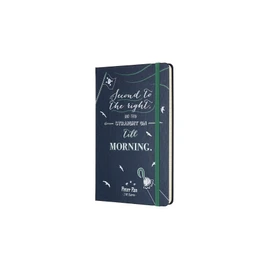 Moleskine Peter Pan Limited Edition Pirates Sapphire Blue Large Ruled Notebook Hard