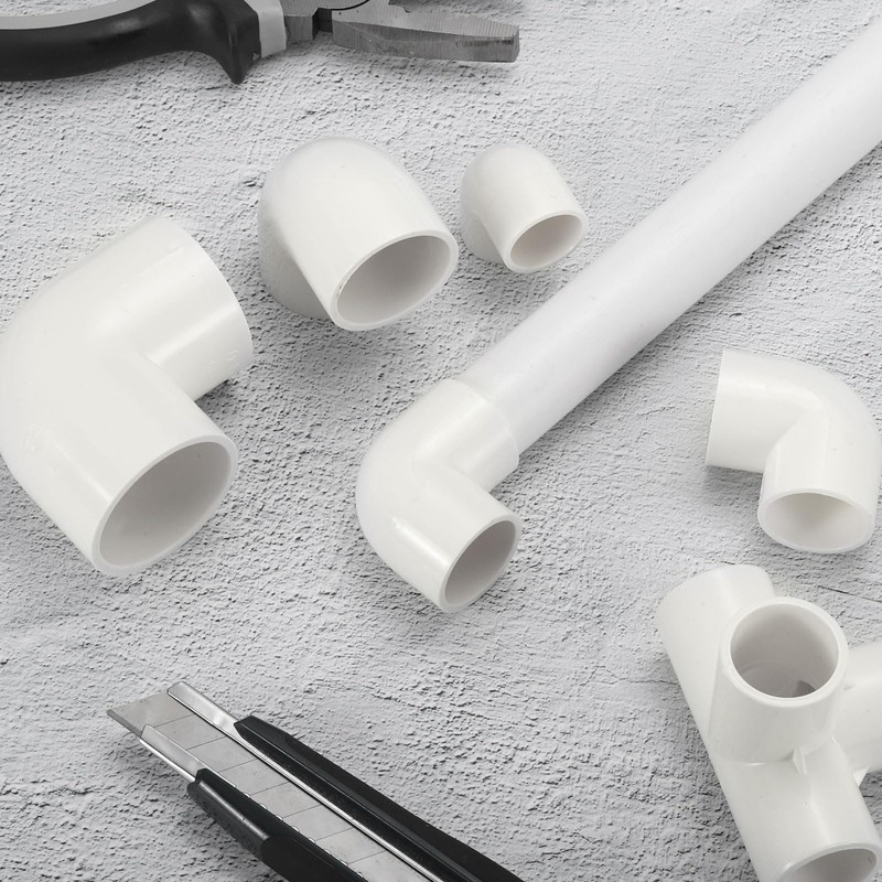 sourcing map 25mm 90 Degree Elbow, 8 Pcs PVC Pipe