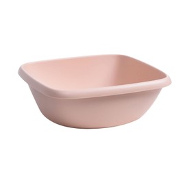 Square Washing Up Bowl, Plastic Wash Basin Small Wash Basins Vegetable Fruit Wash Pan Stackable Dish Tub Dishpan Small Wash Pan Basin for Home(Pink#M)
