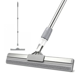 43" Rubber Floor Squeegee & Carpet Rake for Pet Hair Removal