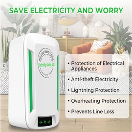 J.M.SHOW Stop Watt Energy Saving Device, Power Saver Electricity Saving Device, Stopwatt Electricity Saving Box, Energy Savers Plug in US Plug 90V-250V 30KW(4 Pack)