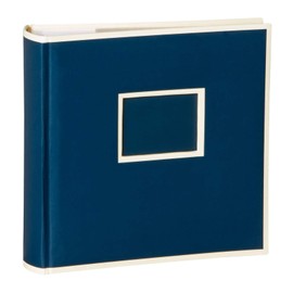 Semikolon 351132 200 Pockets Album - 23 x 22.3 cm - 100 Pages Cream for 200 x 10 x 15 Photos - Navy Blue