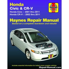 H42026 Haynes Honda Civic 2001-2011 CR-V 2002-2011 Car Service Repair Manual