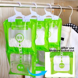 JOZMMZEOOA Moisture Absorber,6 Stück Hänge Luftentfeuchter Beutel Entfeuchter Schrank Anti Schimmel Kleiderschrank-Luftentfeuchter Hängesäcke Entfeuchtungsbeutel Set,für Schränke,Küche,Garage