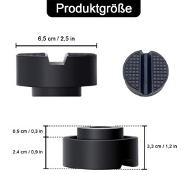 Car Jack Rubber Pad, Pack of 4 Circular Rubber Jack Pad Adapter, Rubber Block Pad Buffers, Trolley Jack for Trolley Lifting Platforms