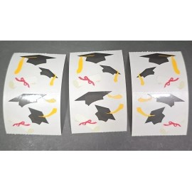 Mrs. Grossman’s Vintage 1989 Mrs. Grossman's Stickers Graduation Cap Diploma College Lot Of 3