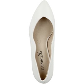 CAPRICE Women's Court Shoes 9-9-22400-28 G Width, White Nappa