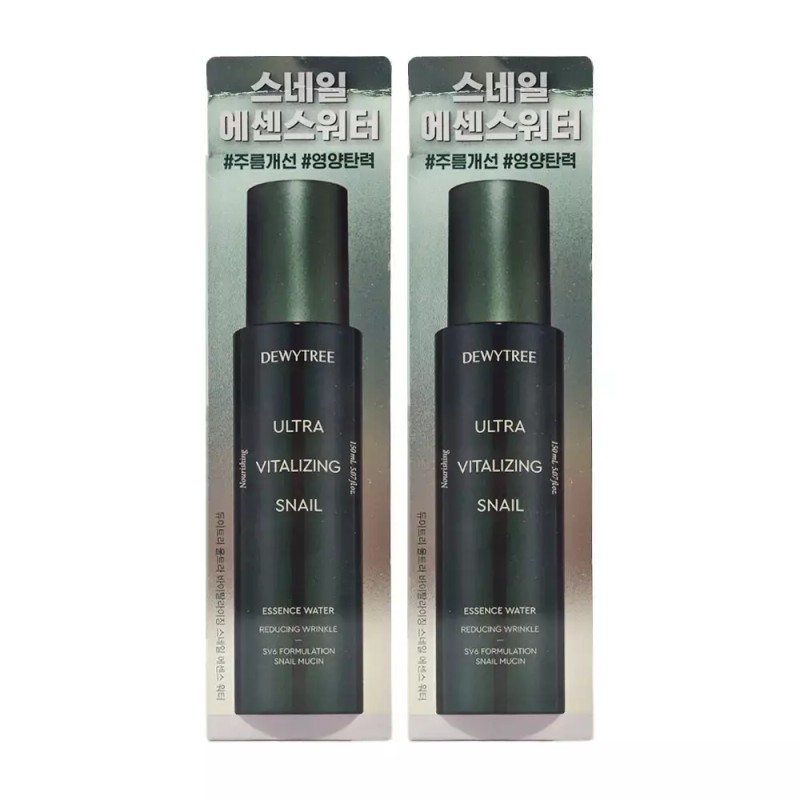 Dewytree 듀이트리 울트라 바이탈라이징 스네일 에센스워터 150ml 2개 Dewtree Ultra