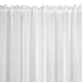 Eurofirany Curtain Voile Smooth Transparent Ruffle Tape 1 Piece Transparent High Quality Bedroom Living Room Elegant Elegant 400 x 250 cm