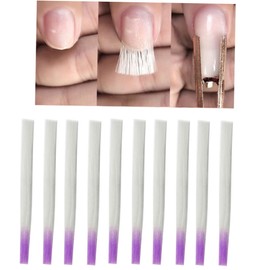 Healeved 100pcs Fiberglass Nail Extension Fiber for Manicure Shape and Easy to Use for Salon Home Nail Art Extensions