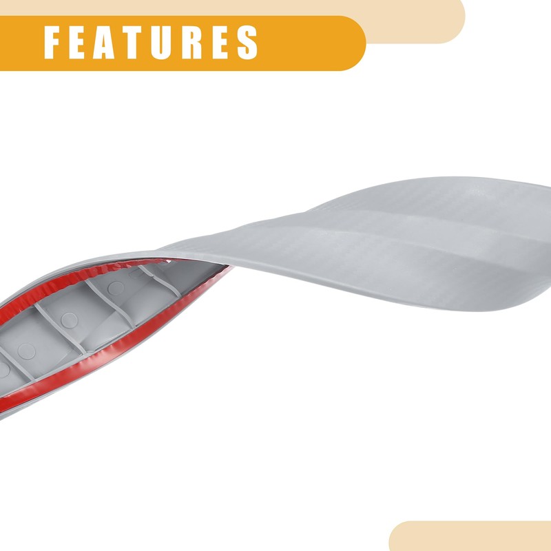 Partuto 2 Pcs 40cm Carbon Fiber Pattern Universal Bumper Guard