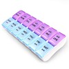 Twice a Day Detachable Weekly Pill Organizer with AM/PM Compartments