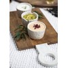 Mud Pie Stoneware Ramekin Set, Cream, ramekin 2" x 3"