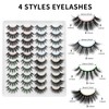 Dysilk 6D false eyelashes, dramatic reusable handmade thick eyelashes, natural